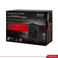 เพาเวอร์ซัพพลาย Power Subplay Oker 750W รุ่น EB-750 สีดำ