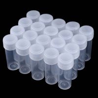 【CW】ﺴ❉  20Pc 5ml PE Translucent Packing Bottles Screw Cap Test Tubes Vials Storage Sample Chemistry Supplie