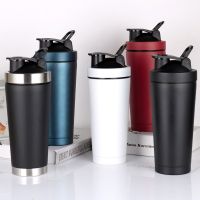 Stainless Steel Shaker Bottle Whey Protein Powder Sport Water Bottle Drinking Mixer Cup Portable Gym Training Drink Vacuum Cup