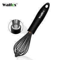 Walfos ซิลิโคนปัดสแตนเลสปัดลวด-ครัวทนความร้อน Whisks สำหรับ Non-Stick ไข่ Foamer Stirrer ครัวเครื่องมือ