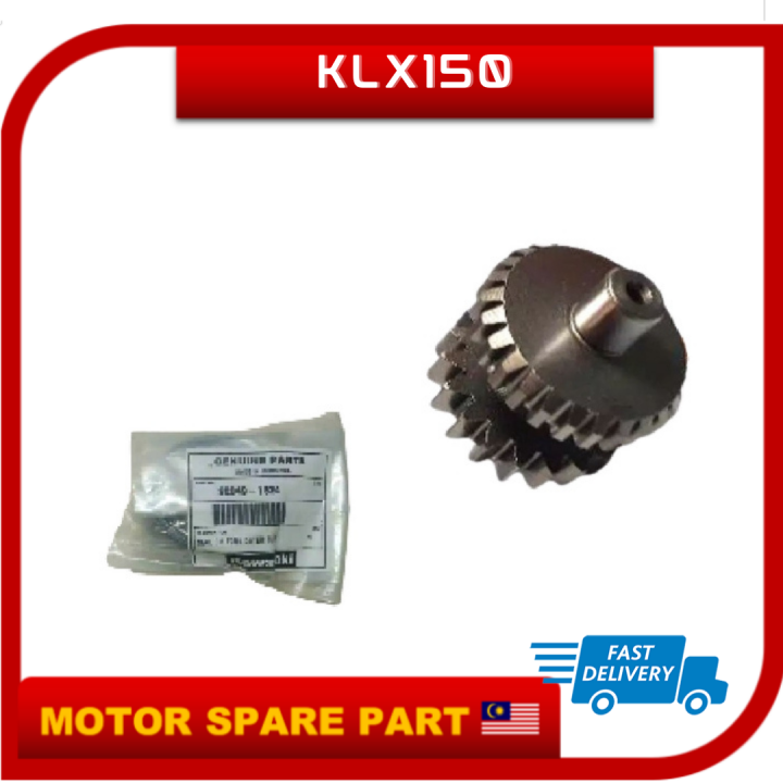 KAWASAKI KLX150 SPUR IDLE GEAR (19X27T) STARTER GEAR GIGI GEAR STARTOR