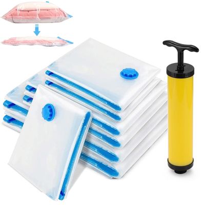 Resealable Vacuum Bag Storage Organizer Transparent Clothes Organizer Seal Compressed Travel Saving Space Bags Package