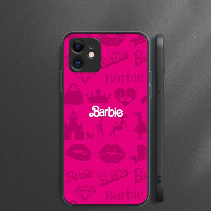 เคสสำหรับ-realme-10-9-pro-plus-8-5g-7i-8i-9i-8-6-pro-5-5i-6i-5s-เคสใส่โทรศัพท์เคลือบด้านนิ่มสีชมพูสำหรับหญิงสาวเจ้าหญิงตุ๊กตาบาร์บี้แฟชั่นอินเทรนด์ฝาหลังป้องกันทุกสัดส่วนบางเฉียบ