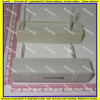 ☜✵♟ 2Pcs 30W200RJ 30W 200 ohm /- 5 Horizontal cement resistor 30W 200RJ Cement resistance 30W200R 200OHM Ceramic resistor plug-in