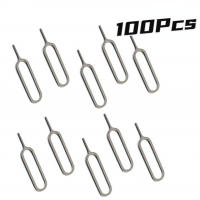 1/10/50/100Pcs โทรศัพท์มือถือซิมการ์ดถาดเปิด Remover Eject Pin Key Tool