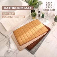 【JJA Decoration】 Kasa Bella พรมห้องน้ำโฟมจำรูปพรมเช็ดเท้าขนาด60X40ซม. สำหรับอาบน้ำ