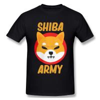 Shiba Inu Token Crypto Shib Army Hodler เหรียญ Cryptocurrency เสื้อยืดผู้ชาย Funny Tee เสื้อยืดผ้าฝ้าย Streetwear คุณภาพสูงแขนสั้น
