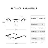 BOYSEEN แว่นตาอ่านหนังสือ โลหะ สายตายาว 1.0 ถึง 4.0 131