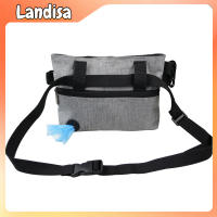 Pet Dog Bone Pattern Training Waist Bag Large Capacity Oxford Cloth Treat Pouch With Removable Pocket