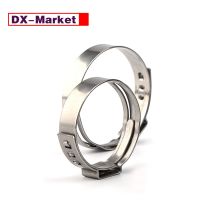 54.3mm-75.5mm 304 Stainless Steel Single Ear Clamp Clips Clamping Band Tube Clamp C014