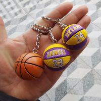 Basketball Star Name Key Ring Match Ball Souvenir Key Chains for Bag Sport Fan Keychain That Brings Good Luck For Men Women Gift