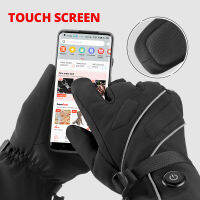 HEROBIKER Motorcycle Heated Gloves Electric Heating Gloves Touch Screen Warm Waterproof Gloves Winter Riding Accessories Winter