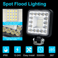 128W LED Bar Offroad 4X4 Spotlight 12V 24V Work Light Bar สำหรับรถจี๊ปรถบรรทุกเรือรถ SUV A Barra Mini LED ไฟหน้า