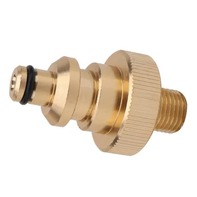 Metal Pressure Washer Hose Converter Connect and Disconnect Hose Parts 1/4 inch Solid Brass Hose Connectors Adapters for Bosch