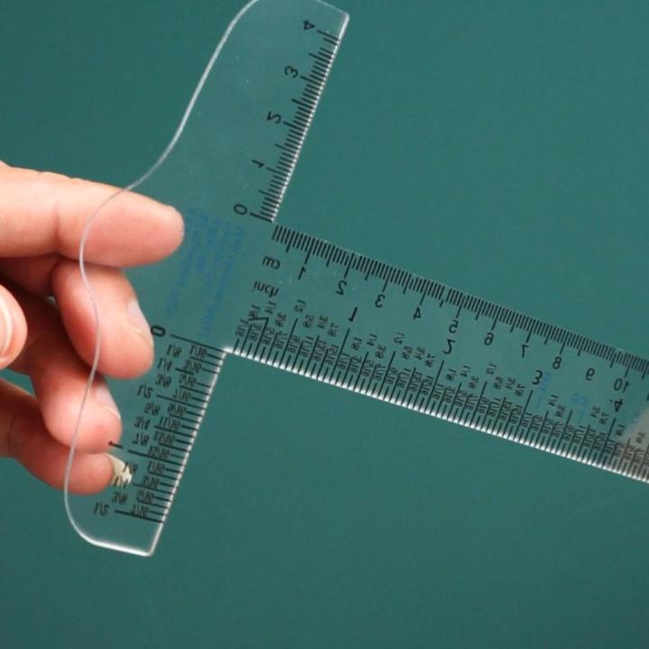 6-transparent-acrylic-t-square-ruler-scrapbooking-drawing-measuring-tools-b2b1