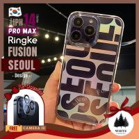 ??แท้พร้อมส่ง เคสใส เคสกันกระแทก Ringke Fusion Design 01. Seoul iPH 14 Pro Max / 14 Plus  เคสสำหรับไอโฟน