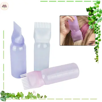 Comb Applicator Bottle/ Bottle/ 170ml Empty Refillable Hair Oil Applicator/  Hair Dye Bottle Brush for Barbershop