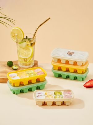 hot【cw】 8 Silicone Maker Trays With Lids Cubes Small Mold Tools Accessories