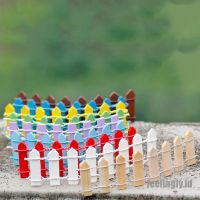 [FEEl] Wood Fence Palisade Miniature Fairy Garden Home Houses Decoration Mini Craft Micro Landscaping Decor DIY Accessories