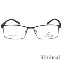 Minimal กรอบแว่นตา รุ่น 89078 กรอบเต็ม Rectangle ทรงสี่เหลี่ยมผืนผ้า ขาข้อต่อ วัสดุ สแตนเลส สตีล (สำหรับตัดเลนส์) รับตัดเลนส์ทุกชนิด