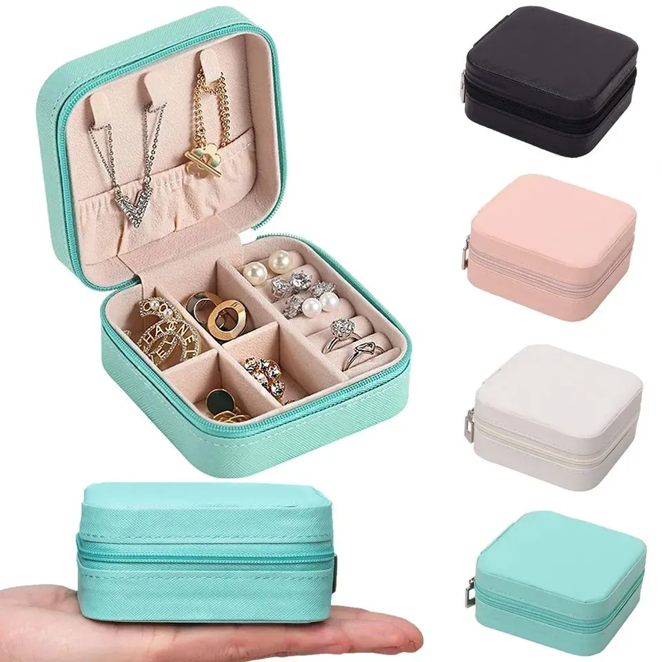 Mini Jewelry Storage Box Portable Home Travel Earrings Necklace