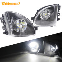 Buildreamen2 Car Front Fog Light Assembly Lampshade + Bulb 12V For BMW 5 Series F10 F18 520d 520i 523li 525li 530li 2010-2014