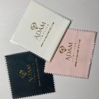 Personalized Silver Polishing Cloth With Logo Cleaning Polishing Cloth Soft Clean Wiping Jewelry Suede Cloth Wholesale 1000pcs