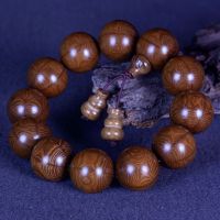 【Ready】? Smart Buddhist Beads Liudao Wood Boutique Old Materials Jianglong Wood Rosary Beads Beads Bracelet Amitabha Chanting Buddha