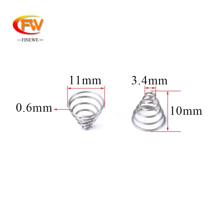 finewe-10pcs-lot-conical-spring-tower-pagoda-spring-0-6mm-wire-diameter-3-4mm-top-11mm-bottom-10mm-height-6-coils