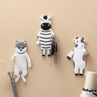 Creative Hook Cute Seamless Dormitory Bedroom Door Hangers Hooks Key Umbrella Towel Cap Coat Rack Wall New Cute Direct Sales