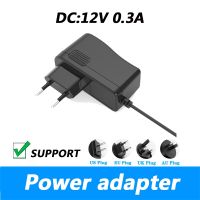 อะแดปเตอร์แปลงไฟ0.3A DC 12V ของเล่นไฟฟ้าสายชาร์จปลั๊ก UK AU 5.5X2.1MM