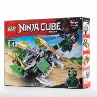 ProudNada Toys ของเล่นเด็กชุดตัวต่อเลโก้นินจา OBM NINJA CUBE BLOCKS 80 PCS 99105-1