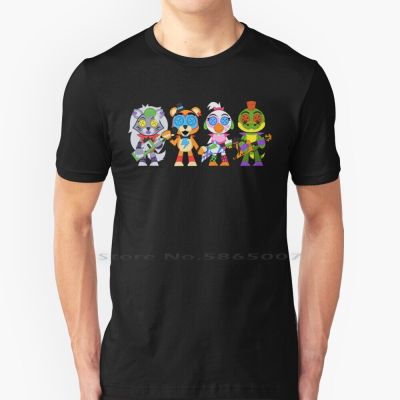 Glamrock Gang Plush Cap Tshirt T Shirt 100 Cotton Five Nights At Security Breach Horror Video Game Fnaf Game Ps5 Ps5