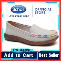 รองเท้าผู้หญิง Scholl Scholl รองเท้าแตะหนังของผู้หญิงรองเท้าสตรี Kasut Wanita รองเท้าแตะลำลอง Scholl รองเท้าแตะสตรี Scholl สำหรับผู้หญิง Scholl รองเท้าแตะโบฮีเมียผู้หญิงรองเท้าโบ้ทรองเท้าโลฟเฟอร์แบน