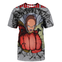 ฤดูร้อน One Punch Man เสื้อยืดมังงะอะนิเมะ3D พิมพ์ streetwear ผู้ชายผู้หญิงสบายๆแฟชั่นขนาดใหญ่ TShirt เด็กเสื้อ Tees เสื้อผ้า