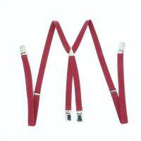 1.5cm Width Metal X Back Suspensorio Classic 4 Clips High Elastic Business Solid Men Pant Suspenders Brace Husband Father