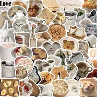 Cute Cartoon Food Stickers Ins Style Kawaii Cat Decals Decoration Toy Notebook Fridge Suitcase Phone Guitar Bike Car