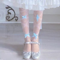 The original lolita stockings socks the dream bowknot ribbon knee-high socks lolita socks