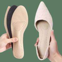 Latex Leather Insoles for Shoes Women Soft Breathable Inner Sole Non-Slip Self-Adhesive Shoe Pads for Sandals High Heels Inserts Shoes Accessories