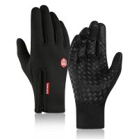 【JH】 Skiing Men  39;s Gloves Warm Cycling Camping Motorcycle Hiking Touchscreen Windproof