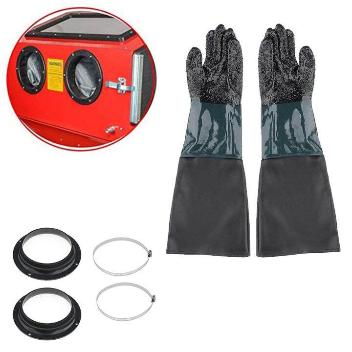Toolsout Sandblasting Gloves/23.6×11.8Inch/Work Gloves For Sandblaster