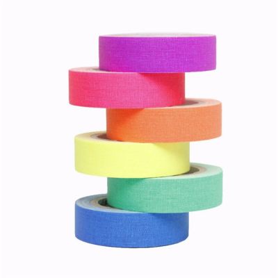 6pcs/Set Luminous Cotton Tape Strip Glowing Luminous Tape In The Dark For Party Floors Stages Decoration Self-Adhesive Tape Adhesives Tape