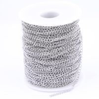 5meters Stainless Steel Necklace  Extender Tail Chains Roll Diy Jewelry Craft Findings For Bracelets Pendants Making Supplies Shoes Accessories