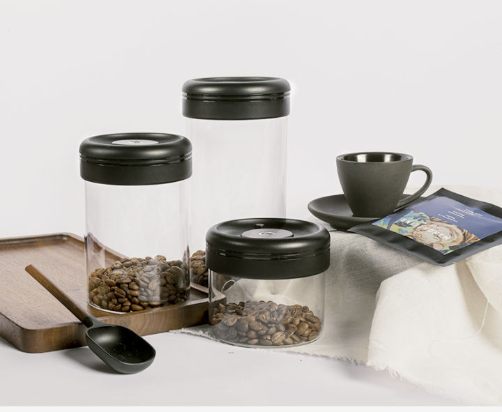 cafeine-plus-พร้อมส่ง-timemore-glass-canister-150-โถใส่กาแฟสูญญากาศ-กระปุก-โถ-เก็บ-เมล็ด-กาแฟ-สุญญากาศ