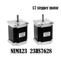 Nema23 23hs7628 4 Lead 57 Stepper Motor 76มม. เพลาขับ4a Tb6600 6.35/8มม. สำหรับเครื่องซีเอ็นซีสลักบดเครื่องพิมพ์3d