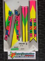 สติ๊กเกอร์ DREAM II ดรีม ลายแต่ง สีมังคุด ปี 1990