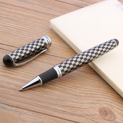 High quality jinhao 750 Silver accessories metal white chess board Rollerball Pen ink pens ballpoint pen Office Supplies Pens