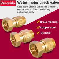 น้ำเมตรตรวจสอบวาล์วแนวตั้งครัวเรือนป้องกันการไหลย้อนกลับ1-2 ", 3-4" 1 "ทองเหลืองแนวนอนตรวจสอบวาล์วฤดูใบไม้ผลิตรวจสอบที่เหมาะสม