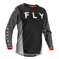 Fly Racing จลน์จลน์จักรยานเสือภูเขาเสื้อเจอร์ซีย์นักปั่นแขนยาวมีรูระบายอากาศสำหรับผู้ชาย