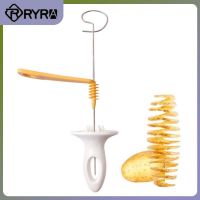 Twisted Diy Rotate Potato Slicer Stainless Steel Rotating Potato Slicing Knife Whirlwind Cut Spiral Slicer Creative Vegetable